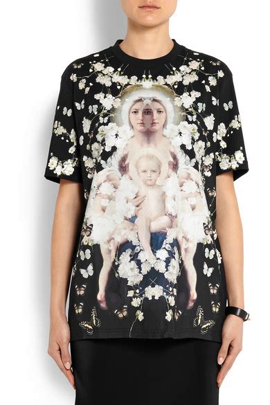 givenchy flower madonna shirt|T.